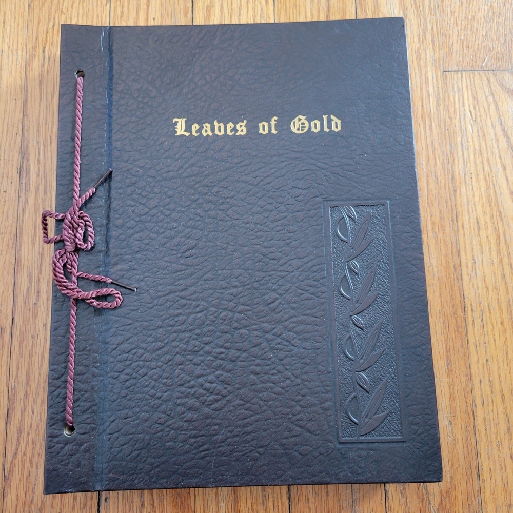 Leaves of Gold Anthology Prayers Memorable Phrases Inspirational Verse 1964 Book